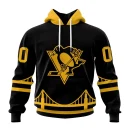Hoodie NHL Pittsburgh Penguins Special Blackout Design St2401