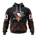 Hoodie NHL Pittsburgh Penguins Special Design For Black History Month St2401