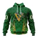 Hoodie NHL Pittsburgh Penguins Special Design For St. Patrick's Day St2402