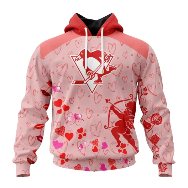 Hoodie NHL Pittsburgh Penguins Special Gift For Valentines Day St2402