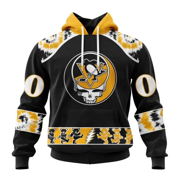 Hoodie NHL Pittsburgh Penguins Special Grateful Dead Design St2301