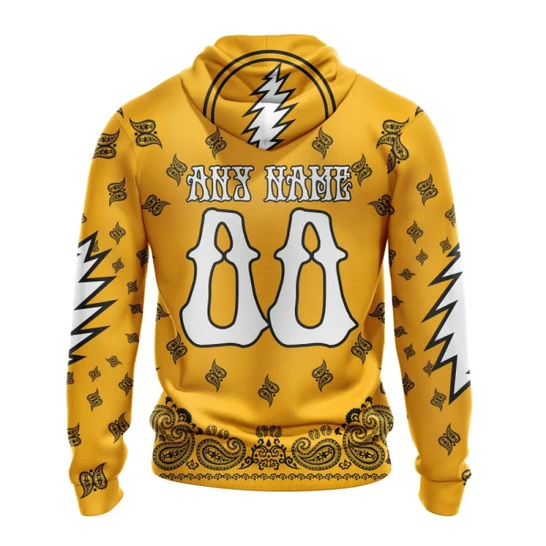 Hoodie NHL Pittsburgh Penguins Special Grateful Dead Design St2303 - Image 2