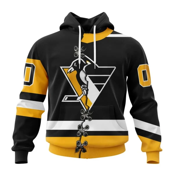 Hoodie NHL Pittsburgh Penguins Special Home Mix Reverse Retro Personalized Kits