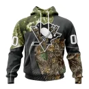 Hoodie NHL Pittsburgh Penguins Special Hunting Camo Design St2302