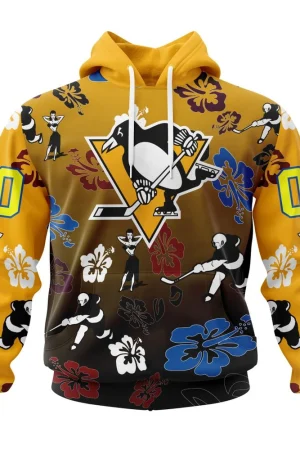 Hoodie NHL Pittsburgh Penguins X Hawaii Specialized Design For Hawaiia V0122