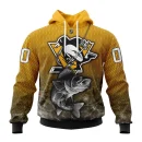 Hoodie NHL Pittsburgh Penguins, Specialized Fishing Style St2201