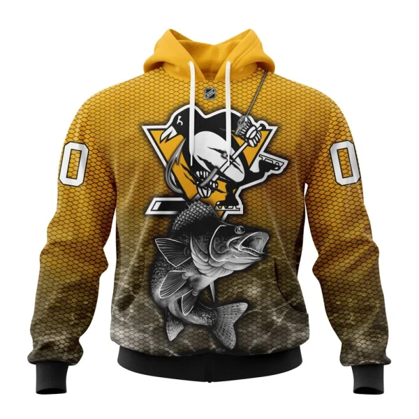 Hoodie NHL Pittsburgh Penguins, Specialized Fishing Style St2201