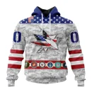 Hoodie NHL San Jose Sharks Armed Forces Appreciation St2201