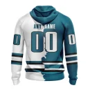 Hoodie NHL San Jose Sharks Personalize Home Mix Away Kits