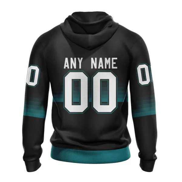 Hoodie NHL San Jose Sharks Special Black And Gradient Design St2301 - Image 2