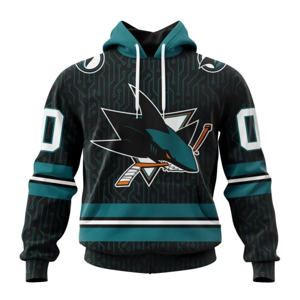 Hoodie NHL San Jose Sharks Special City Connect Design St2402