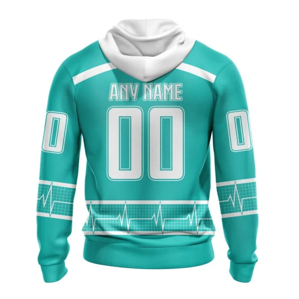 Hoodie NHL San Jose Sharks Special Design Honoring Healthcare Heroes St2301 - Image 2