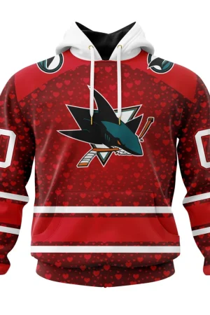 Hoodie NHL San Jose Sharks Special Gift For Valentines Day St2401