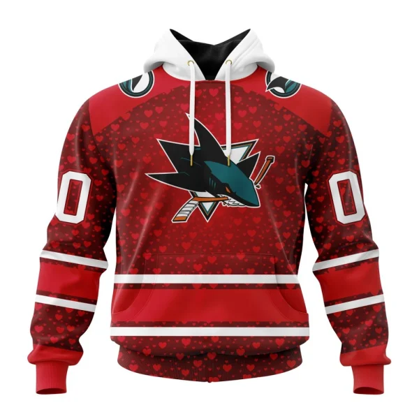 Hoodie NHL San Jose Sharks Special Gift For Valentines Day St2401