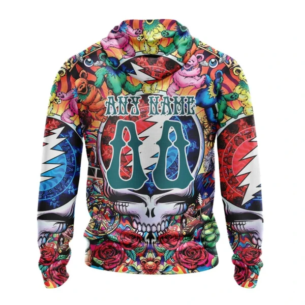 Hoodie NHL San Jose Sharks Special Grateful Dead Design St2304 - Image 2