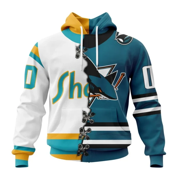 Hoodie NHL San Jose Sharks Special Home Mix Reverse Retro Personalized Kits