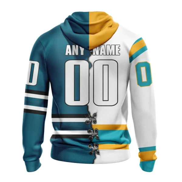 Hoodie NHL San Jose Sharks Special Home Mix Reverse Retro Personalized Kits - Image 2