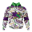 Hoodie NHL San Jose Sharks Special Mardi Gras Design St2401