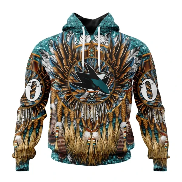Hoodie NHL San Jose Sharks Special Native Costume Design St2201