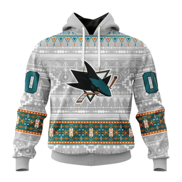 Hoodie NHL San Jose Sharks Special Native Design St2302