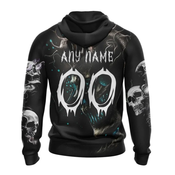 Hoodie NHL San Jose Sharks Special Skull Art Design St2301 - Image 2