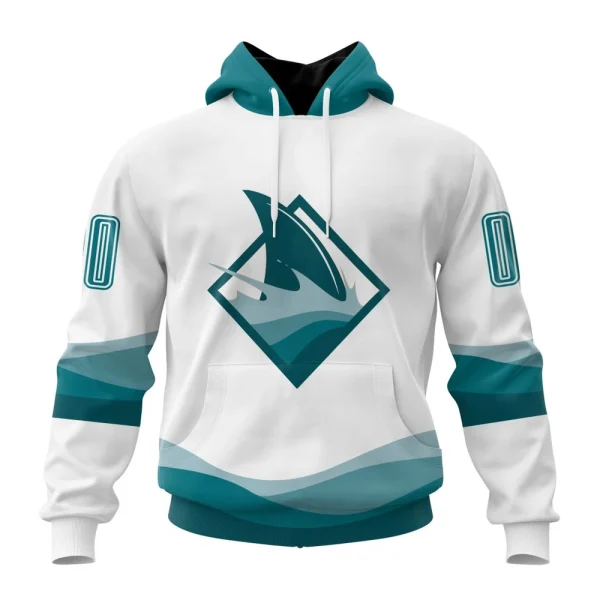 Hoodie NHL San Jose Sharks Special Whiteout Design St2401