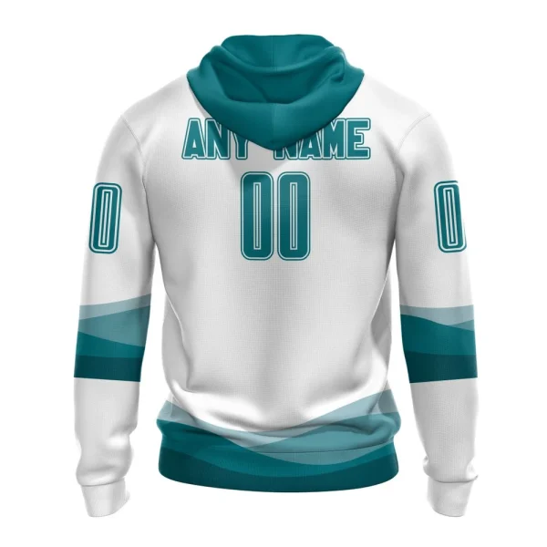 Hoodie NHL San Jose Sharks Special Whiteout Design St2401 - Image 2