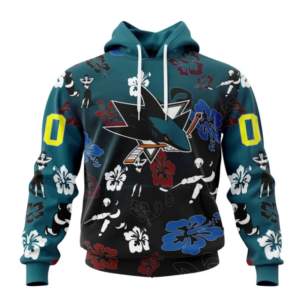 Hoodie NHL San Jose Sharks X Hawaii Specialized Design For Hawaiia V0122