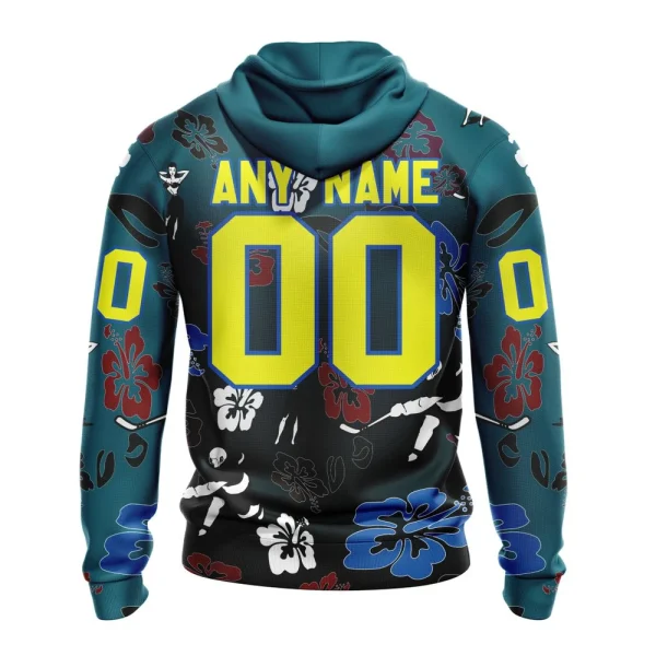 Hoodie NHL San Jose Sharks X Hawaii Specialized Design For Hawaiia V0122 - Image 2