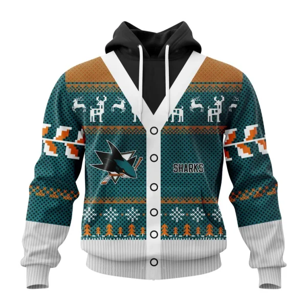 Hoodie NHL San Jose Sharks, Specialized Chrismas Season