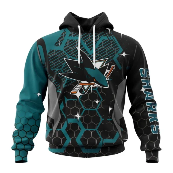 Hoodie NHL San Jose Sharks, Specialized Design With Motocross Syle V0222