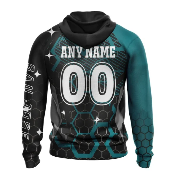 Hoodie NHL San Jose Sharks, Specialized Design With Motocross Syle V0222 - Image 2