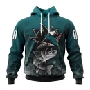 Hoodie NHL San Jose Sharks, Specialized Fishing Style St2201