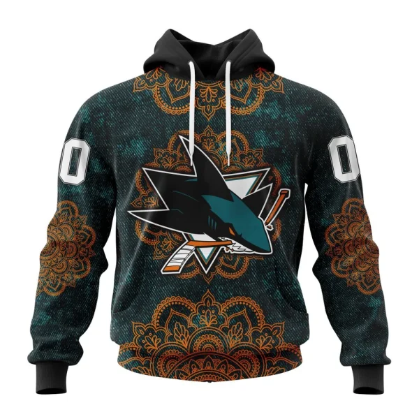 Hoodie NHL San Jose Sharks, Specialized Mandala Style St2201