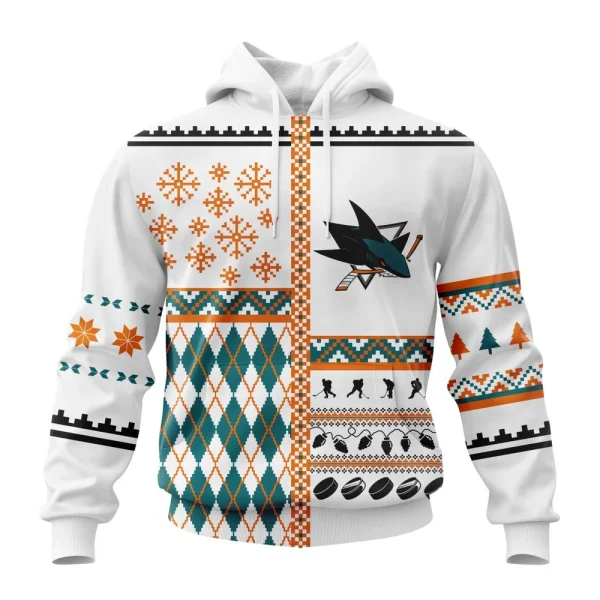 Hoodie NHL San Jose Sharks, Specialized Unisex Christmas Is Coming V01