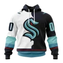 Hoodie NHL Seattle Kraken Personalize Home Mix Away Kits