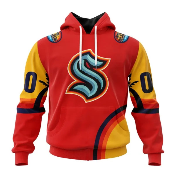 Hoodie NHL Seattle Kraken Special All-Star Game Design With Florida Sunset
