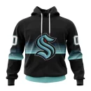 Hoodie NHL Seattle Kraken Special Black And Gradient Design St2301