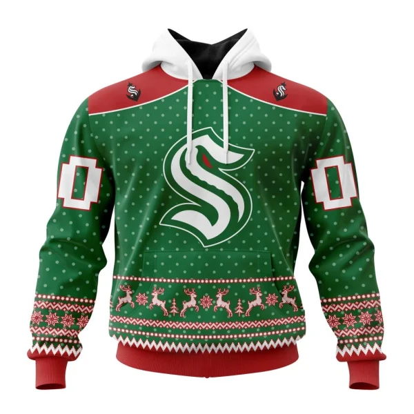 Hoodie NHL Seattle Kraken Special Christmas Apparel St2201