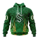 Hoodie NHL Seattle Kraken Special Design For St. Patrick's Day St2402