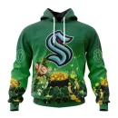 Hoodie NHL Seattle Kraken Special Design For St. Patrick's Day St2403