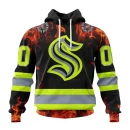Hoodie NHL Seattle Kraken Special Design Honoring Firefighters St2401