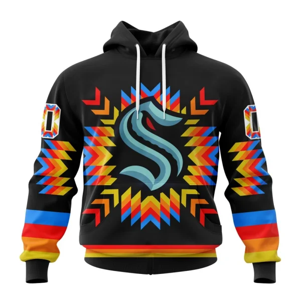 Hoodie NHL Seattle Kraken Special Design With Native Pattern St2306