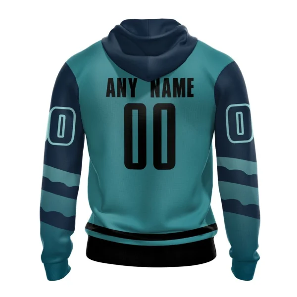 Hoodie NHL Seattle Kraken Special Two-Tone Design St2401 - Image 2