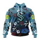 Hoodie NHL Seattle Kraken X Hawaii Specialized Design For Hawaiia V0122