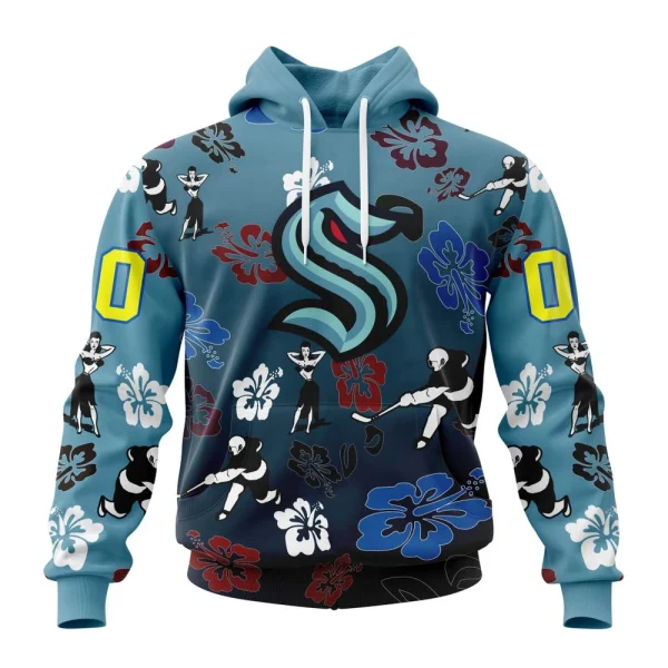 Hoodie NHL Seattle Kraken X Hawaii Specialized Design For Hawaiia V0122
