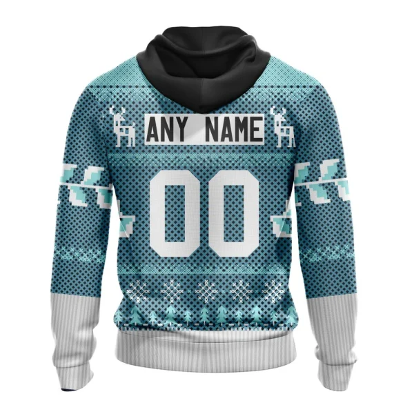 Hoodie NHL Seattle Kraken, Specialized Chrismas Season - Image 2