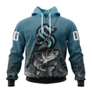 Hoodie NHL Seattle Kraken, Specialized Fishing Style St2201