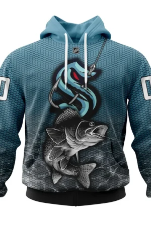 Hoodie NHL Seattle Kraken, Specialized Fishing Style St2201