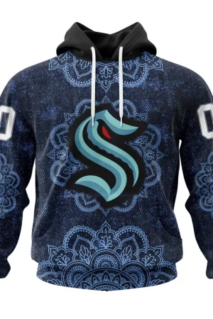 Hoodie NHL Seattle Kraken, Specialized Mandala Style St2201